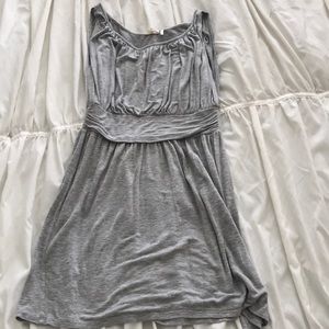 Cinched grey dress